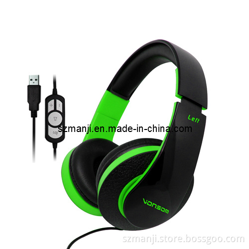 New Design Wired Computer USB Headphone for Computer